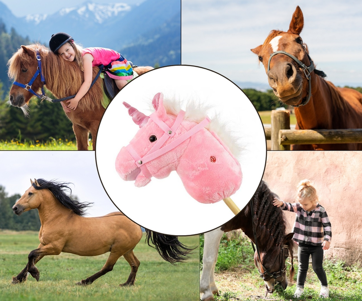 Koń na kiju Milly Mally Hobby Pink 6085 (5901761127317) - obraz 8