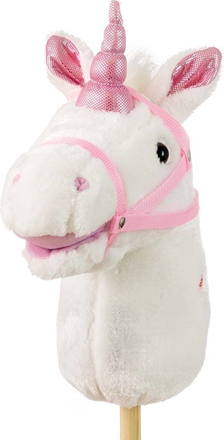 Koń na kiju Milly Mally Hobby White 6086 (5901761127324) - obraz 3