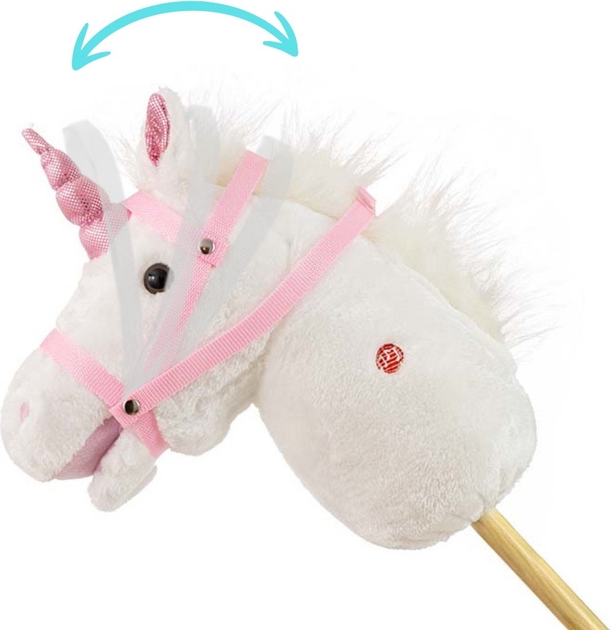 Koń na kiju Milly Mally Hobby White 6086 (5901761127324) - obraz 5