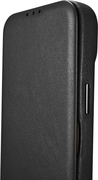 Etui z klapką iCarer Curved Edge Real Cowhide Premium Leather Folio Case do Apple iPhone 14 Plus Black (WMI14220715-BK) - obraz 10