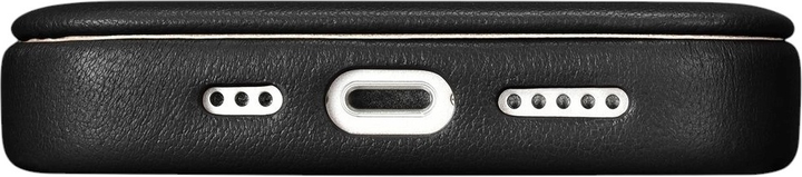 Etui z klapką iCarer Curved Edge Real Cowhide Premium Leather Folio Case do Apple iPhone 14 Plus Black (WMI14220715-BK) - obraz 12