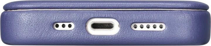 Etui z klapką iCarer Curved Edge Real Cowhide Premium Leather Folio Case do Apple iPhone 14 Plus Light Purple (WMI14220715-LP) - obraz 12