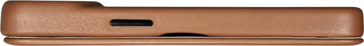 Etui z klapką iCarer Curved Edge Real Cowhide Premium Leather Folio Case do Apple iPhone 14 Pro Brown (WMI14220714-BN) - obraz 13