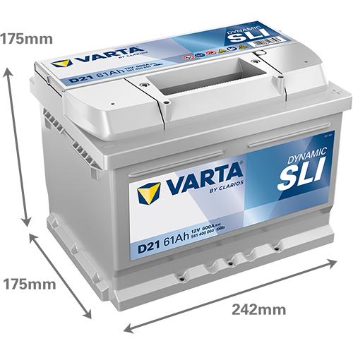 Автомобильный аккумулятор Varta Silver Dynamic 61АН Ев (-/+) D21 (600EN) (561400060) - изображение 4