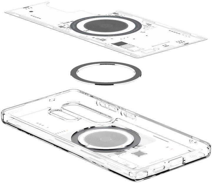 Etui plecki Spigen Ultra Hybrid Mag do Samsung Galaxy S25 Ultra Transparent (8809971237901) - obraz 11