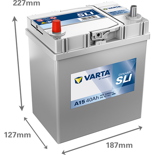 Автомобильный аккумулятор Varta Blue Dynamic 40Ah Тонкая клема (+/-) ASIA A15 (330EN) (5401270333132) - Фото 4 Автомобильный аккумулятор Varta Blue Dynamic 40Ah Тонкая клема (+/-) ASIA A15 (330EN) (5401270333132) - изображение 4