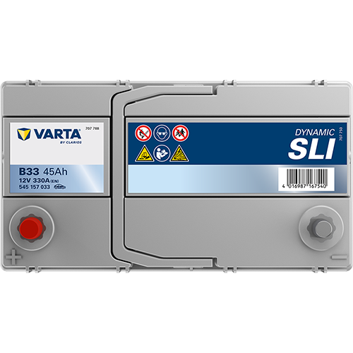 Автомобильный аккумулятор Varta Blue Dynamic 45А Тонкая клема (+/-) ASIA B33 (330EN) (545157033) - изображение 2