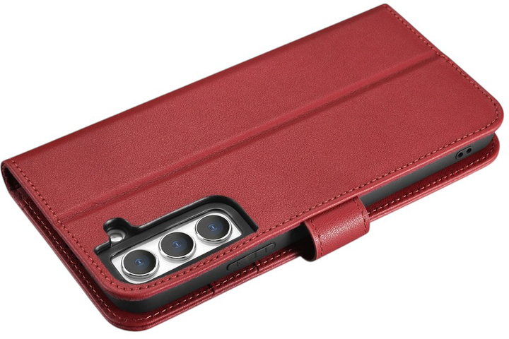 Etui z klapką iCarer Haitang Leather Wallet Case do Samsung Galaxy S22 Plus Red (6958955898156) - obraz 5