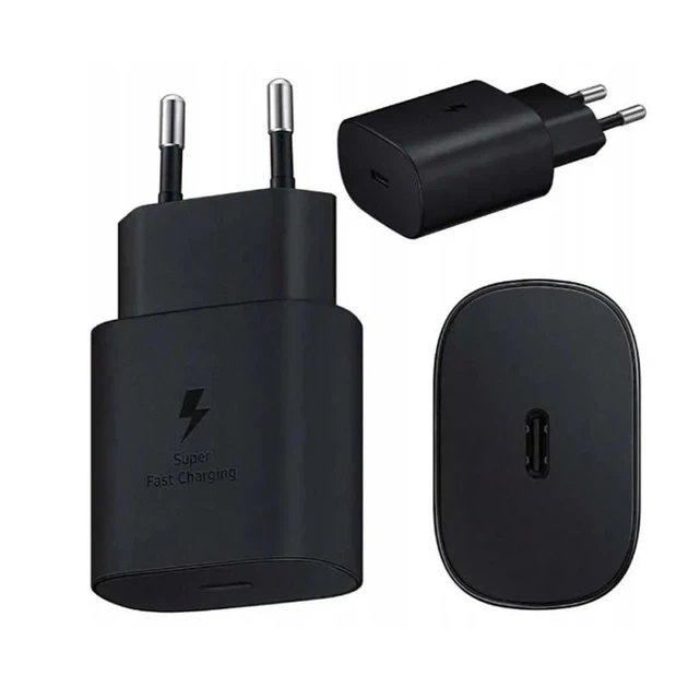 Сетевой зарядный устройство Sumsung 45 Вт PD Adapter No Logo Super Fast Charging 2.0 Черный - Фото 3 Сетевой зарядный устройство Sumsung 45 Вт PD Adapter No Logo Super Fast Charging 2.0 Черный - изображение 3