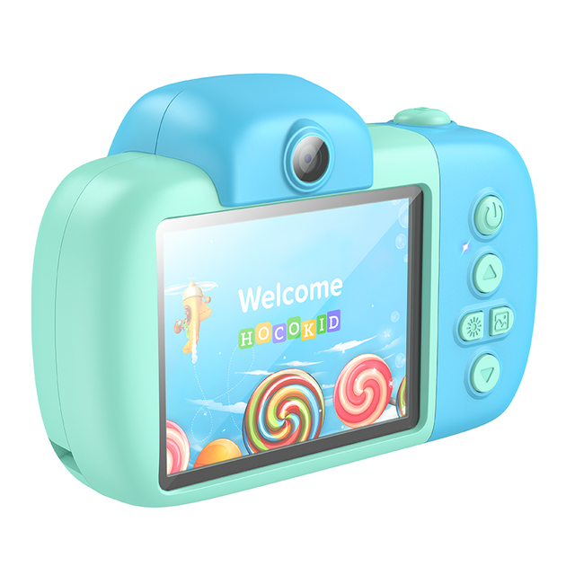 Камера для дітей Hoco DV201 Dual lens children camera Blue (6942007628426) - изображение 2