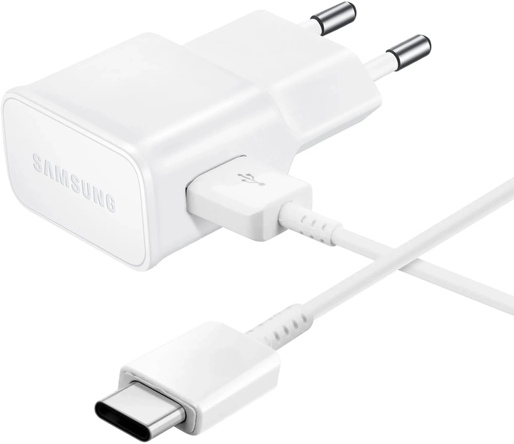 Ładowarka sieciowa Samsung EP-TA200EWE USB-A 15 W + kabel EP-DR140AWE White (8596311080760) - obraz 1