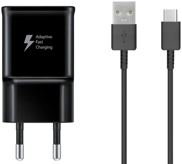 Ładowarka sieciowa Samsung EP-TA200EBE USB-A 15 W + kabel EP-DR140ABE Black (8596311080753) - obraz 2