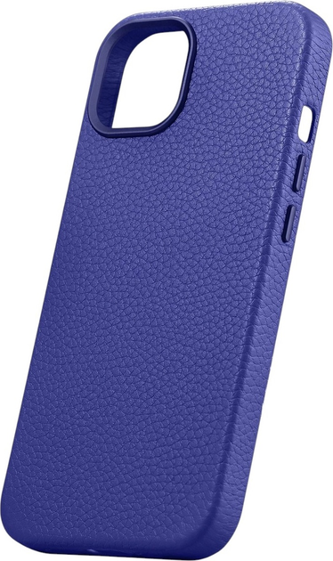 Панель iCarer Litchi Premium Leather Magsafe Back Case для Apple iPhone 14 Plus Dark Blue (WMI14220711-DB) - зображення 4