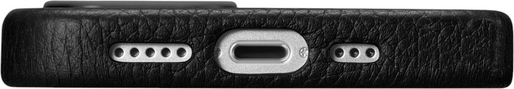 Etui iCarer Litchi Premium Leather Magsafe Back Case do Apple iPhone 14 Plus Black (WMI14220711-BK) - obraz 10
