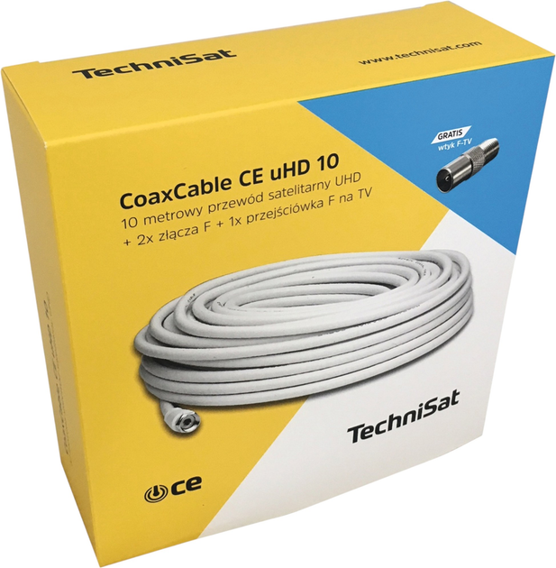 Коаксіальний кабель TechniSat CoaxCable CE uHD 10 м (0010/7831) - зображення 1