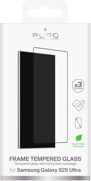 Захисне скло Puro Frame Tempered Glass для Samsung Galaxy S25 Ultra (8018417499944) - зображення 5