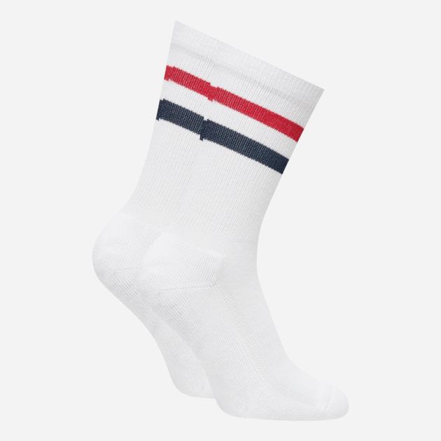 Zestaw skarpetek damskich Levi`s Regular Cut Sport Stripe 2P 35-38 2 pary Biały - obraz 2