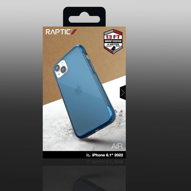 Панель Raptic X-Doria Air Case для Apple iPhone 14 Blue (6950941495448) - зображення 3
