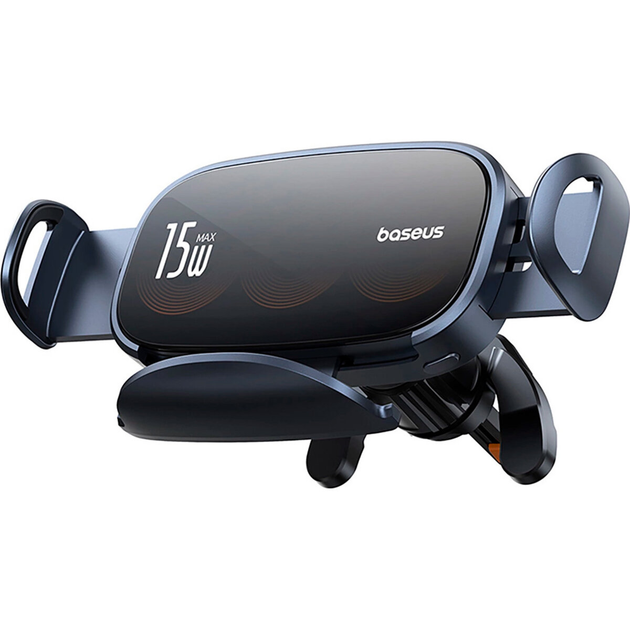 Авто держатель с беспроводной зарядкой Baseus LightChaser Triple-Coil Electric Car Mount - изображение 2