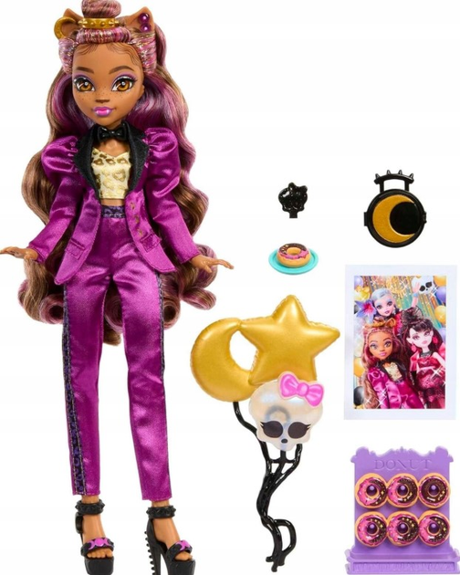 Lalka Monster High Monster Ball Clawdeen Wolf HNF69 (0194735139408) - obraz 4