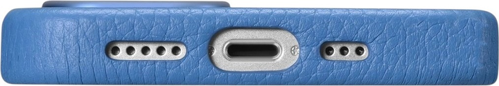 Панель iCarer Litchi Premium Leather Magsafe Back Case для Apple iPhone 14 Pro Light Blue (WMI14220710-LB) - зображення 11