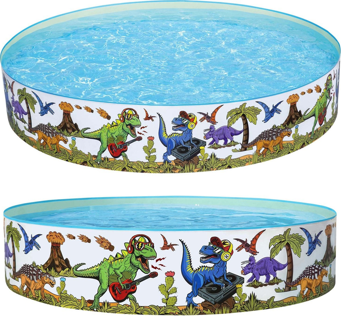 Nadmuchiwany basen Bestway Dinozaury 244 x 46 cm (6942138950670) - obraz 4