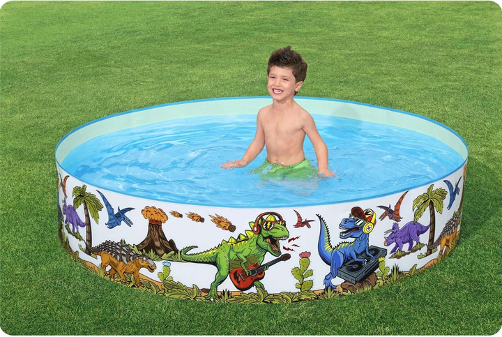Nadmuchiwany basen Bestway Dinozaury 244 x 46 cm (6942138950670) - obraz 10