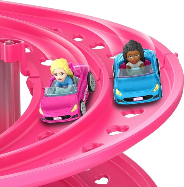 Автомобільний трек Hot Wheels Barbie Spiral Race JDD65 (0194735281824) - зображення 3