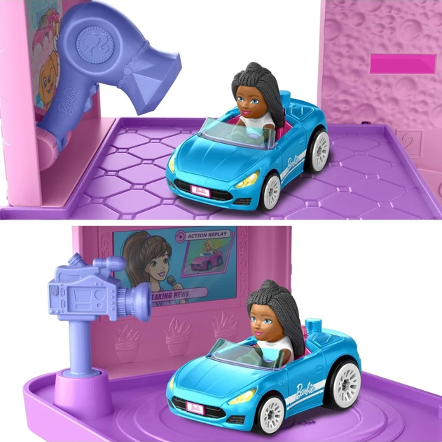 Автомобільний трек Hot Wheels Barbie Spiral Race JDD65 (0194735281824) - зображення 6