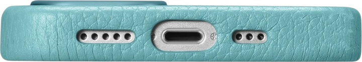 Панель iCarer Litchi Premium Leather Magsafe Back Case для Apple iPhone 14 Pro Green (WMI14220710-GN) - зображення 11