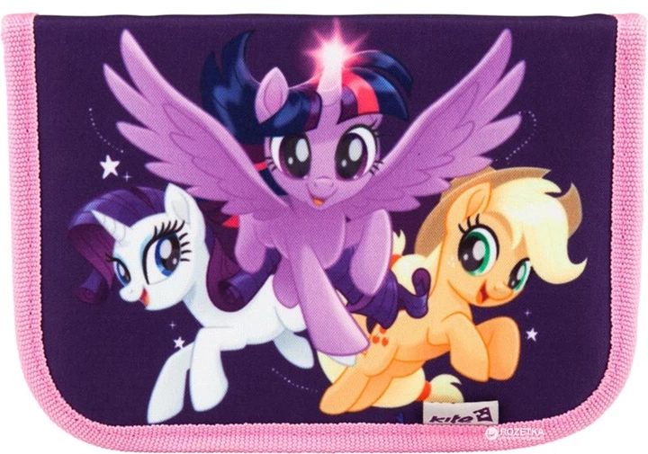 Пенал Kite My Little Pony 1 отделение Разноцветный (LP186211) фото