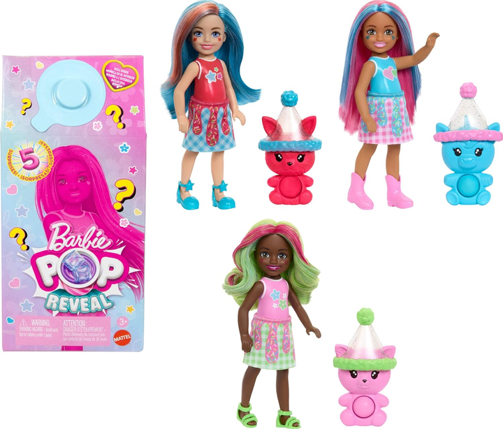 Lalka niespodzianka Barbie Chelsea Pop! Reveal 11/1 Series JCN89 (0194735274000) - obraz 5
