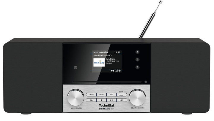 Радіо TechniSat DIGITRADIO 3 IR DAB+ Black (0000/3956) - зображення 1