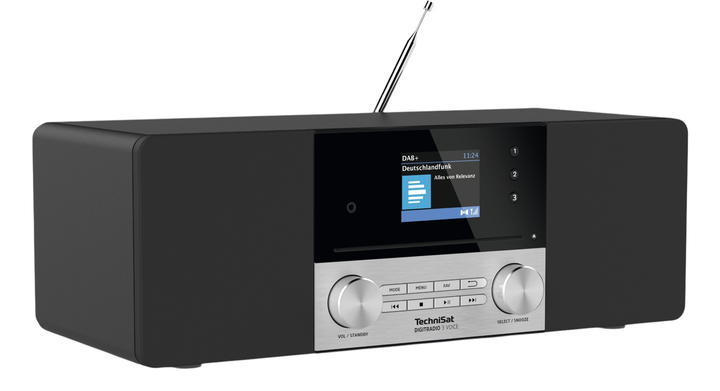 Радіо TechniSat DIGITRADIO 3 VOICE DAB+ Black/Silver (0000/3963) - зображення 3