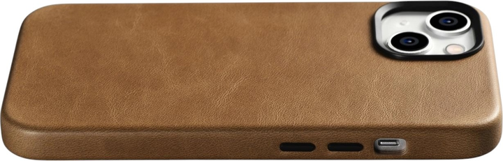 Etui iCarer Oil Wax Premium Leather Magsafe Back Case do Apple iPhone 14 Brown (WMI14220701-TN) - obraz 12