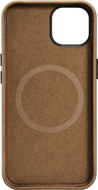 Etui iCarer Oil Wax Premium Leather Magsafe Back Case do Apple iPhone 14 Plus Brown (WMI14220703-TN) - obraz 2
