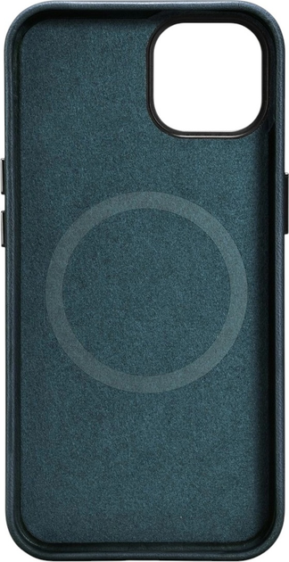 Панель iCarer Oil Wax Premium Leather Magsafe Back Case для Apple iPhone 14 Plus Dark Blue (WMI14220703-BU) - зображення 3