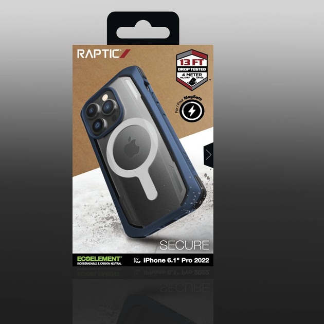 Панель Raptic X-Doria Secure Case для Apple iPhone 14 Pro Blue (6950941493482) - зображення 9