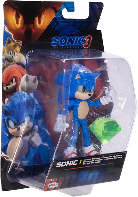 Фигурка Ёжик Соник 3 с Изумрудом Sonic The Hedgehog Sonic 3 with Emerald Jakks 42952 - Фото 6 Фигурка Ёжик Соник 3 с Изумрудом Sonic The Hedgehog Sonic 3 with Emerald Jakks 42952 - изображение 6