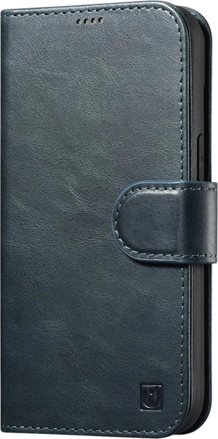 Чохол-книжка iCarer Oil Wax Premium Leather 2in1 Wallet Case з RFID для Apple iPhone 14 Pro Max Navy Blue (WMI14220724-BU) - зображення 1