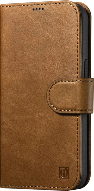 Чохол-книжка iCarer Oil Wax Premium Leather 2in1 Wallet Case з RFID для Apple iPhone 14 Camel Tan (WMI14220721-TN) - зображення 1