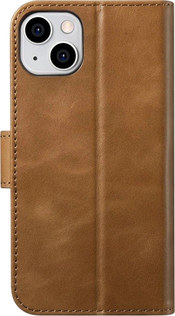 Чохол-книжка iCarer Oil Wax Premium Leather 2in1 Wallet Case з RFID для Apple iPhone 14 Camel Tan (WMI14220721-TN) - зображення 2