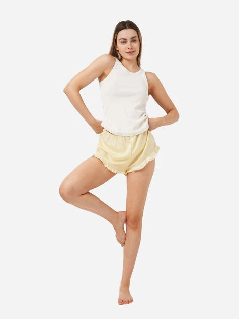 Пижамные шорты женские H&M 1154185 L Желтые (KAY2000001633427) - изображение 3