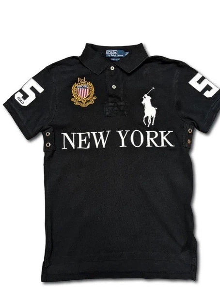 Футболка чоловіча Polo Ralph Lauren New York чорного кольору