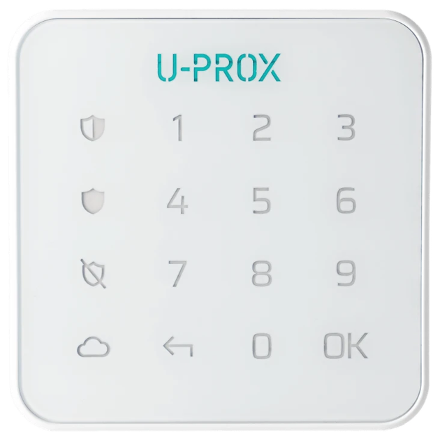 Сенсорная клавиатура U-Prox Keypad G1 Белый беспроводная 868 МГц с подсветкой для охранной системы (Keypad G1) - изображение 2