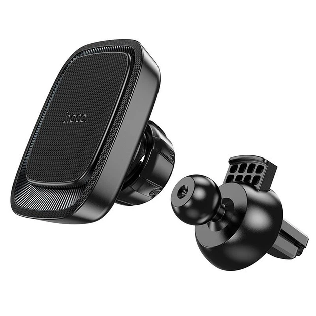 Автомобильный держатель для телефона Автодержатель HOCO CA115 Blue Shark air outlet magnetic Car holder Черный - изображение 5