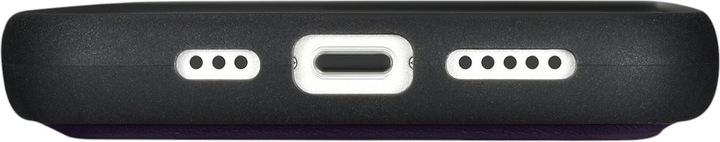 Чохол-книжка iCarer Real Cowhide Premium Leather 2in1 Wallet Case з RFID для Apple iPhone 14 Dark Purple (WMI14220725-DP) - зображення 8