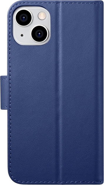Чохол-книжка iCarer Real Cowhide Premium Leather 2in1 Wallet Case з RFID для Apple iPhone 14 Blue (WMI14220725-BU) - зображення 2