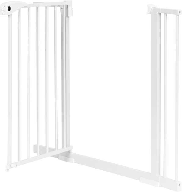 Barierka ochronna na schody i drzwi EcoToys metal biała 74-105 cm (5905817006427) - obraz 3