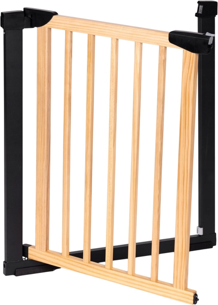 Barierka ochronna na schody i drzwi EcoToys metal drewno 74-80 cm (5905817006533) - obraz 2